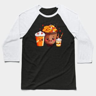 kawaii  junk food T-Shirt cute  funny Baseball T-Shirt